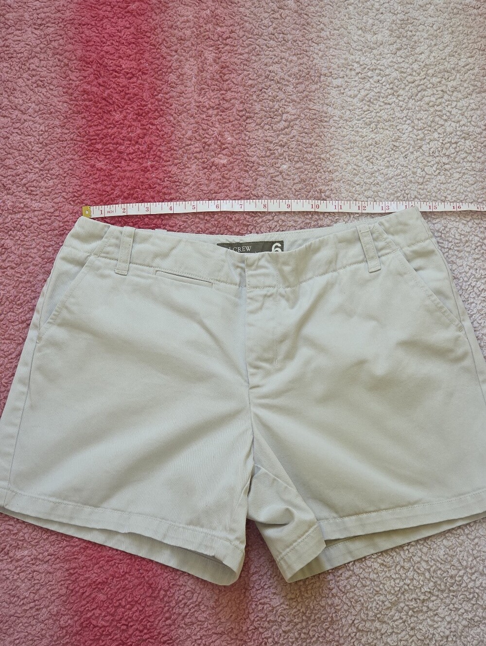 J. Crew Vintage Chino Shorts 4" Inseam Beige Womens Size 6 - Picture 10 of 10